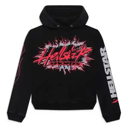 Black Hellstar Sports Future Flame Hoodie