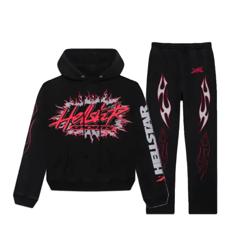 Hellstar Sports Future Flame Tracksuit Black