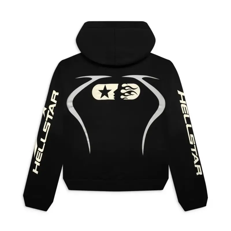 Black Hellstar Sports Jet Hoodie