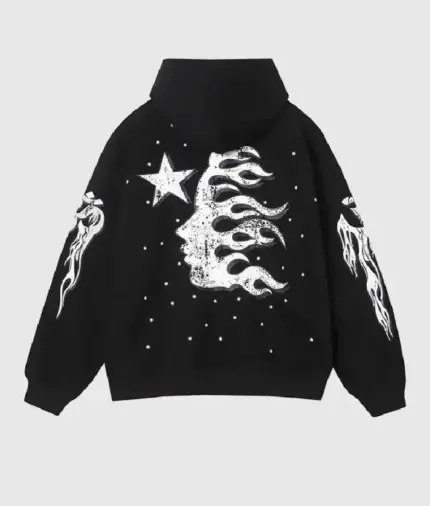 Black Hellstar Studios Racer Vintage Hoodie