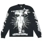 Hellstar Victory Thermal Crewneck Sweatshirt Black