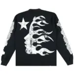 Hellstar Victory Thermal Crewneck Sweatshirt Black