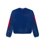 Blue Hellstar Sports Long Sleeves Crewneck