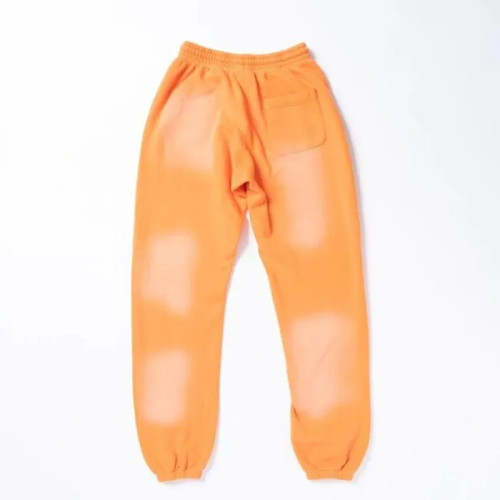 Hellstar Fire Orange Closed Elastic Bottom Sweatpants