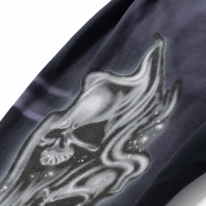 Hellstar Airbrushed Skull Closed Elastic Bottom Sweatpants