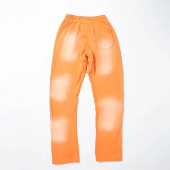 Hellstar Fire Orange Flare Bottom Sweatpants