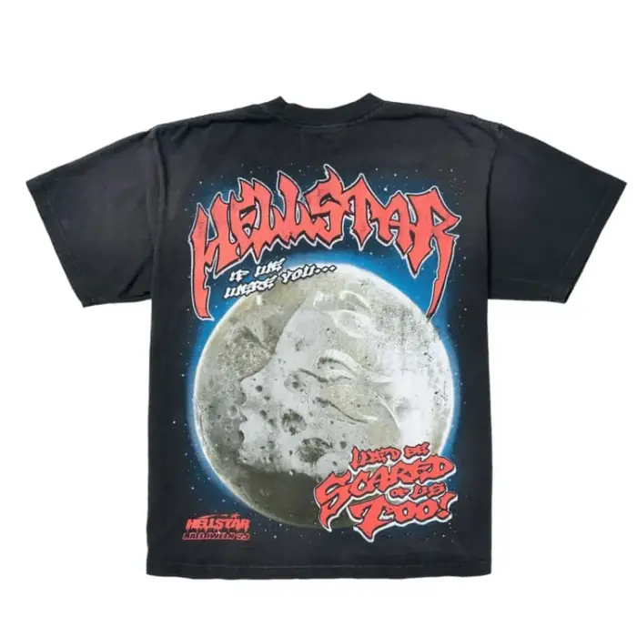 Hellstar Full Moon T-Shirt Black