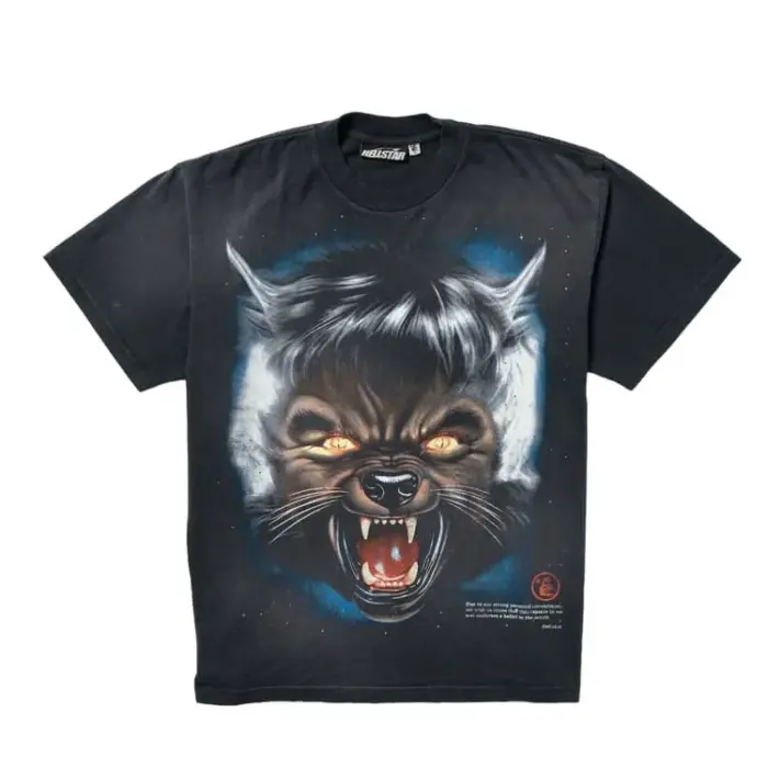 Hellstar Full Moon T-Shirt Black