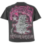 Hellstar Future Pink Goggles Washed Tee Black