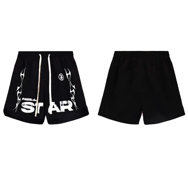 Hellstar Studios Flame Shorts Black