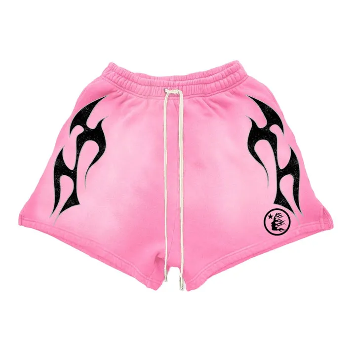 Hellstar Studios Flame Sweatshorts Pink