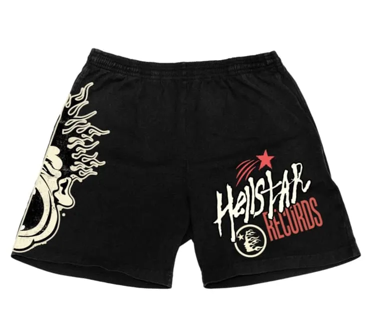 Hellstar Studios Noise Sweatshorts Vintage Black