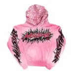 Pink Hellstar Brainwashed With Brain Hoodie