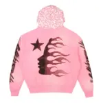 Pink Hellstar Brainwashed With Brain Hoodie